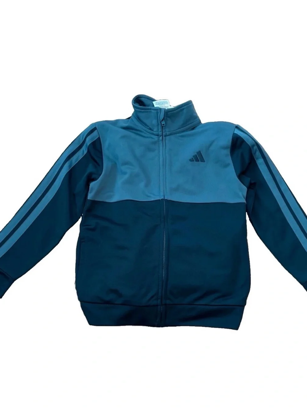 Adidas Boys 3-Piece Full Zip Jacket, Tee & Track Pants - Green - Size 5